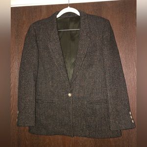 Harris Tweed vintage handwoven Scottish wool jacket size M L